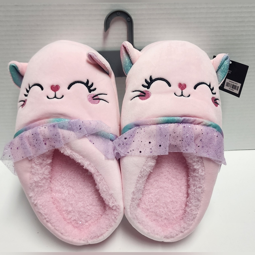 Women's (6/7) Kitty Cat Pink Cute Slippers Skirt Ballerina Hobby Lobby New